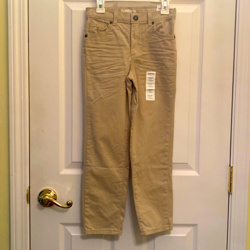 NWT Boys Khaki Pants Size 7